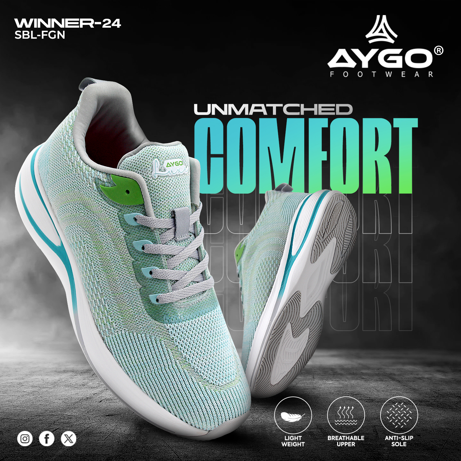 Buy Stylish Economical Sport Shoes in India - Aygo Footwear