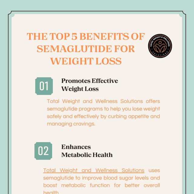 Top 5 Benefits of Semaglutide for Weight Loss | PDF