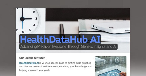 HealthDataHub AI | Smore Newsletters