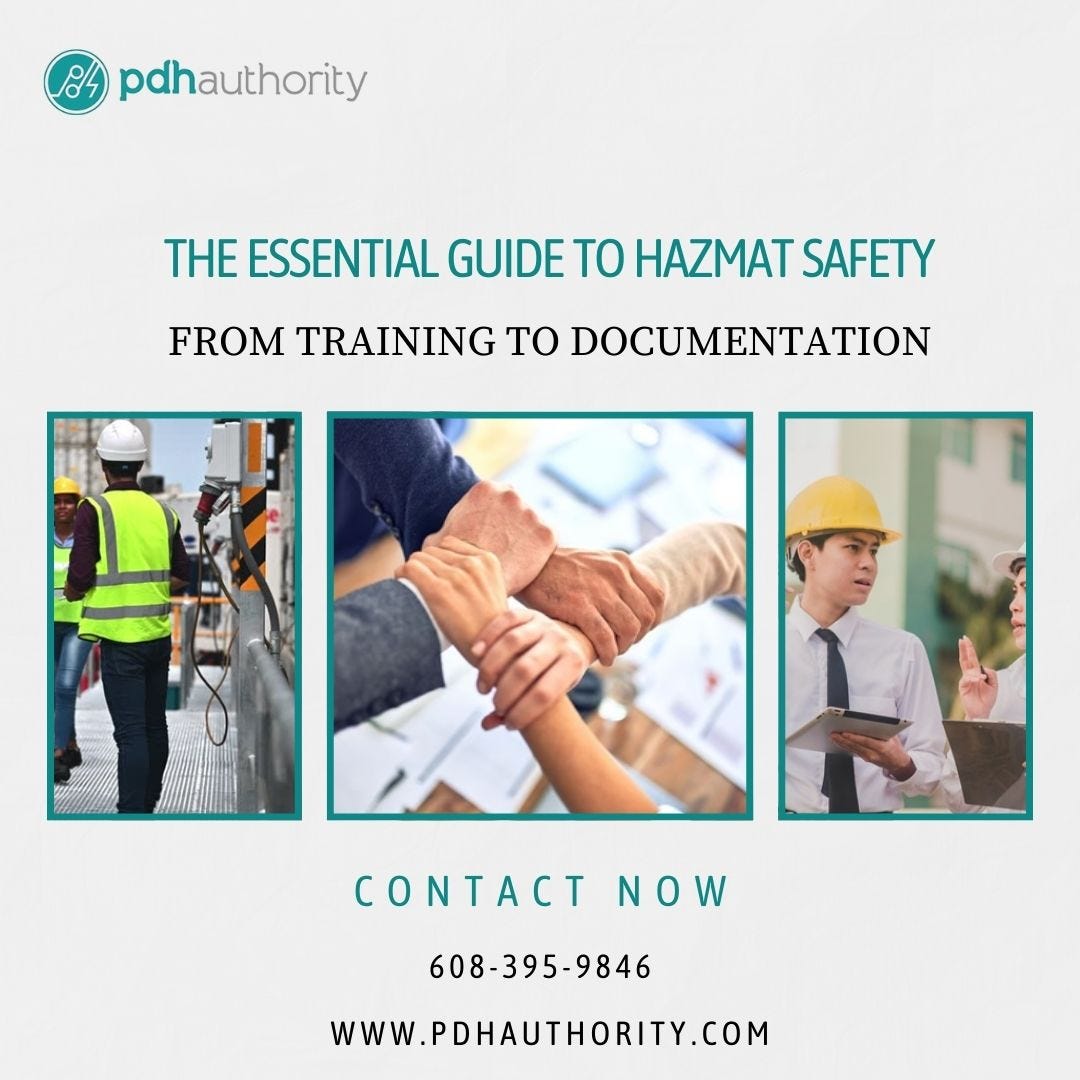 The Essential Guide to Hazmat Safety: From Training to Documentation | by PDHauthority | Jan, 2025 | Medium