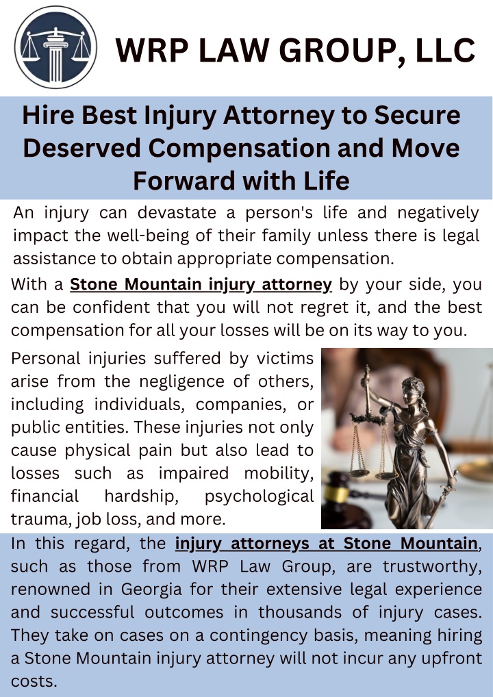 Hire Best Injury Attorney to Secure Deserved Compensation and Move Forward with Life