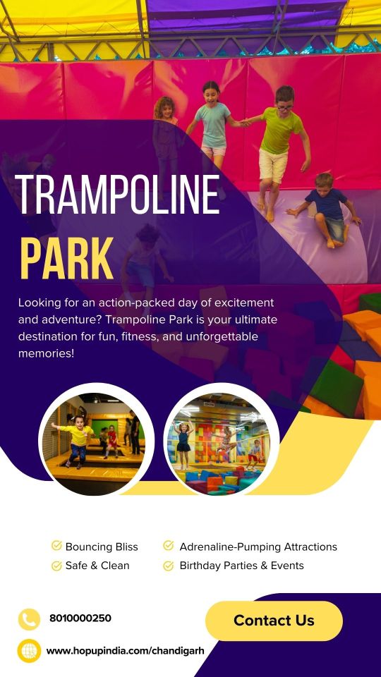 If you are looking for the best place to have an adventurous experience in Chandigarh, then Trampoline Park is a must try. These... – @hopupindia on Tumblr