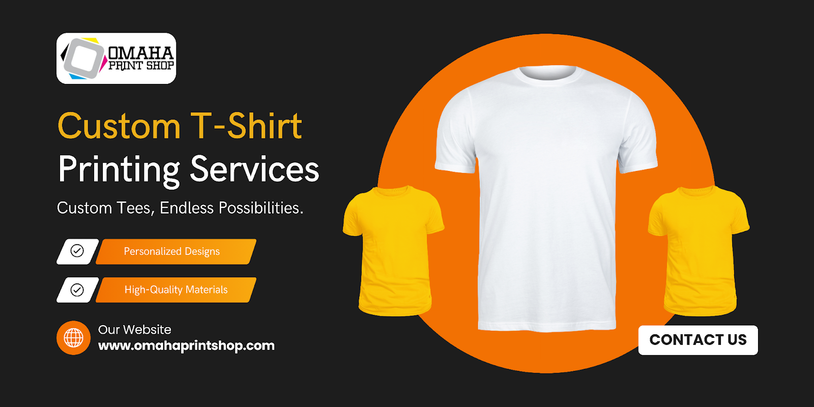 Printing of Custom T-Shirts in Omaha for Brand Success