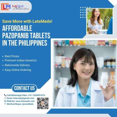 Indian Pazopanib Tablets Cost in Philippines – Best Prices & Fast Delivery with LetsMeds! Profile Picture