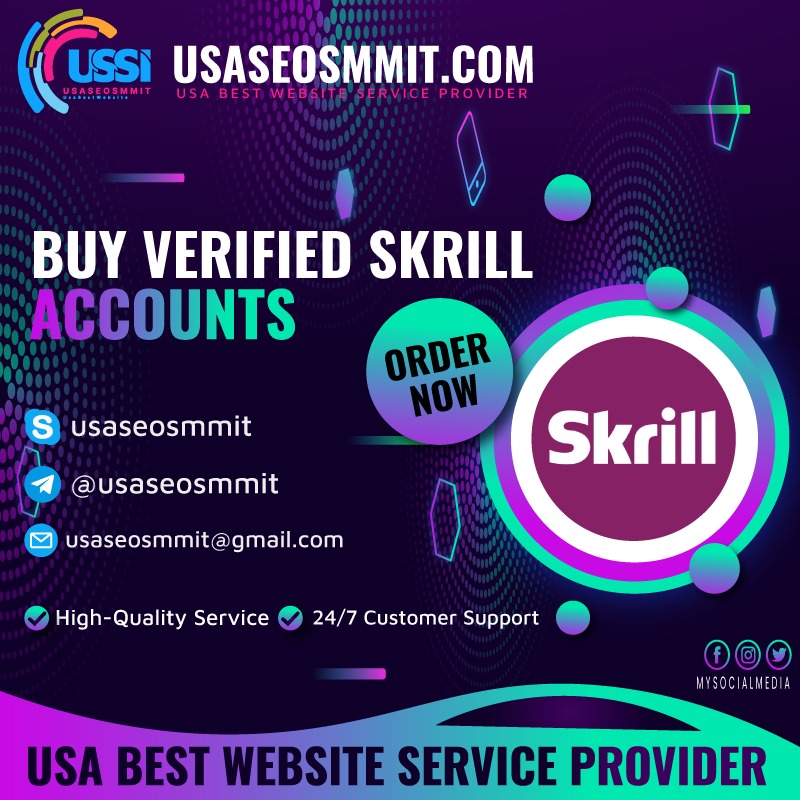 Buy Verified Skrill Accounts - USA SEO SMM IT