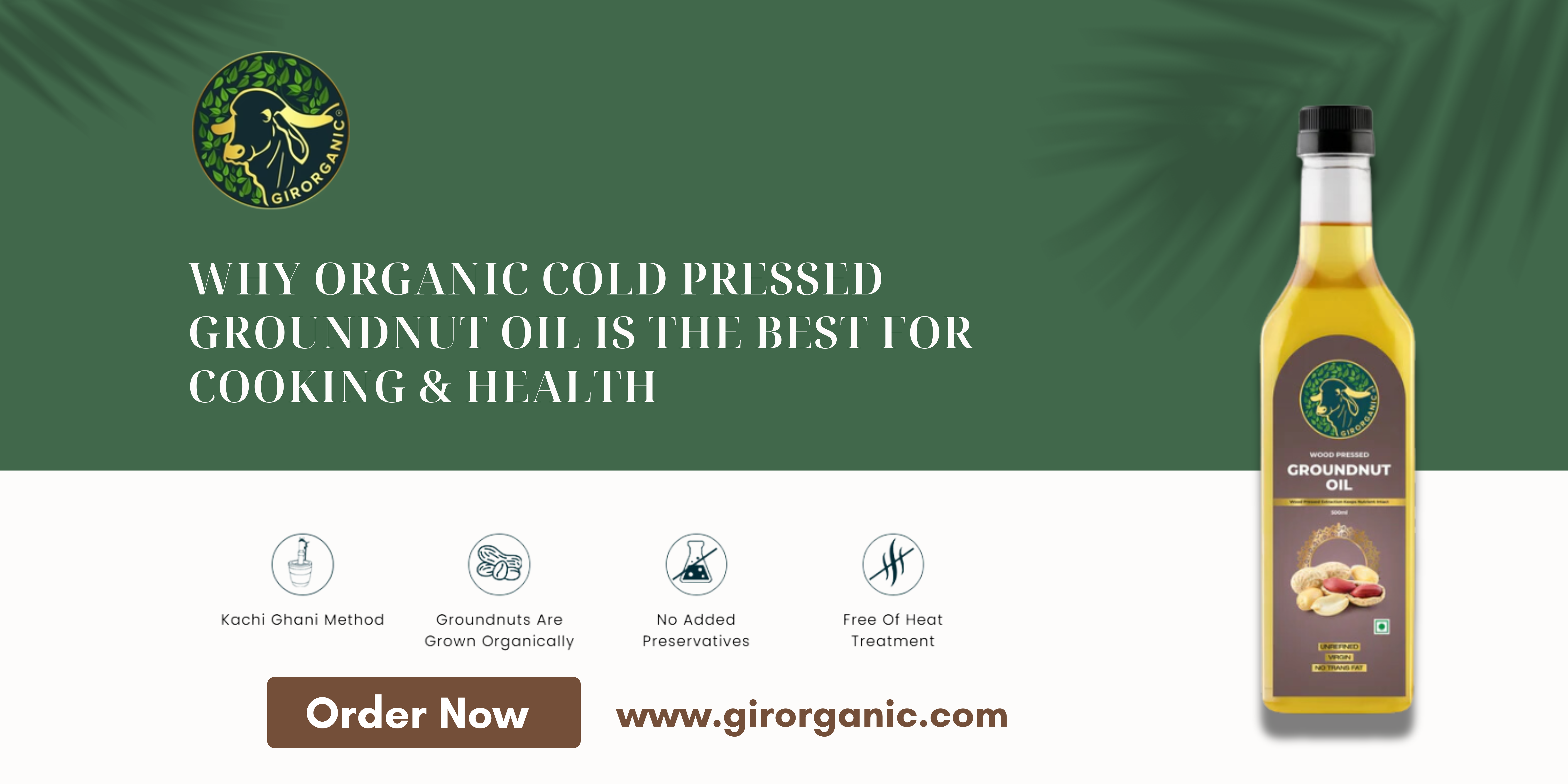 Why Organic Cold Pressed Groundnut Oil is the Best for Cooking & Health – Gir Organic