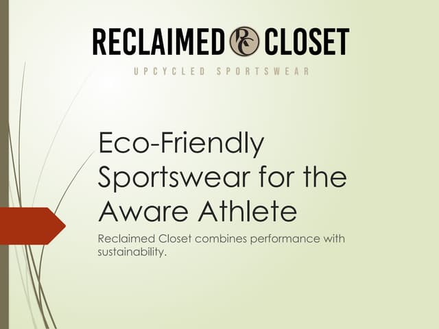 Eco-Friendly Sportswear Sustainable Style for Active Living. | PPT