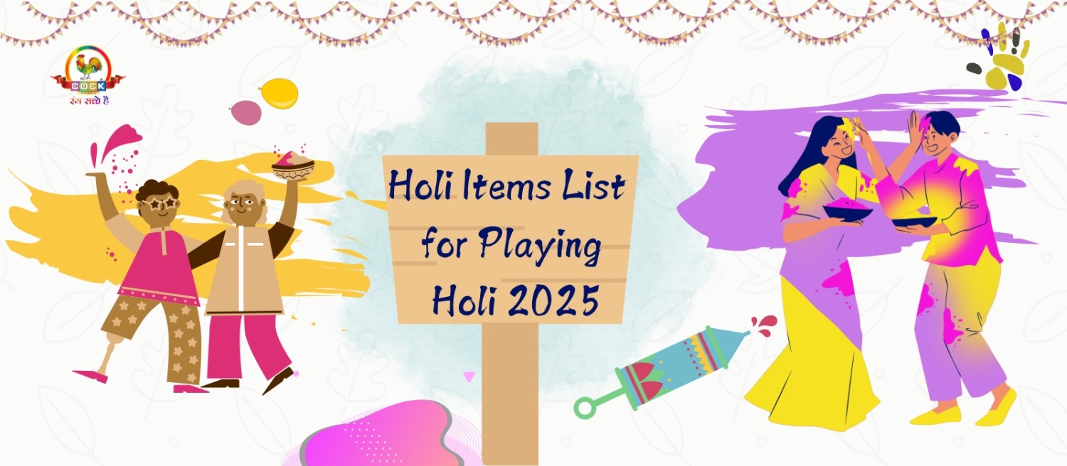 Holi Items List for Playing Holi 2025 – Must-Have Essentials