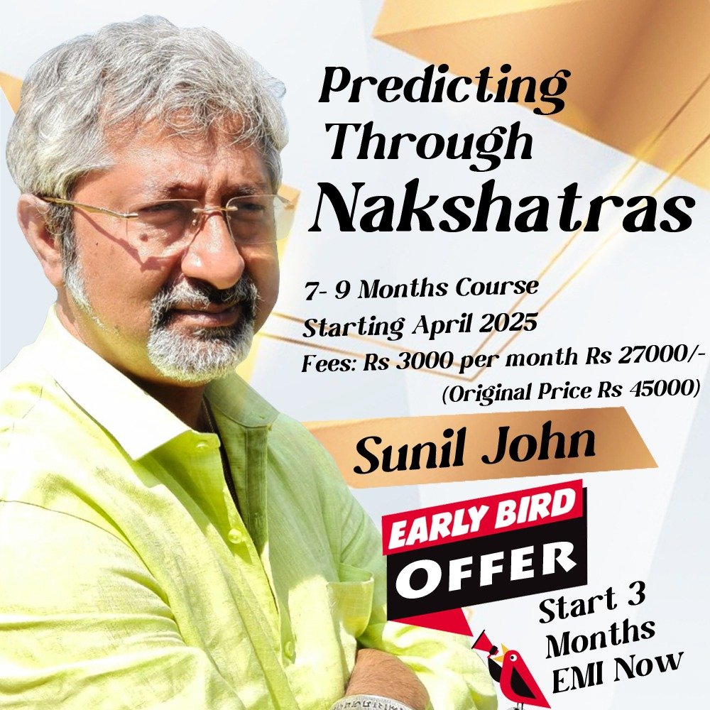 Nakshatra Course - Predicting Through Nakshatras By Sunil John | Saptarishis Astrology