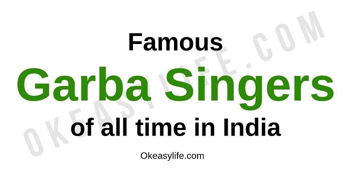 Top 6 Famous Garba Singers in India (Names with Picture) - Ok Easy Life