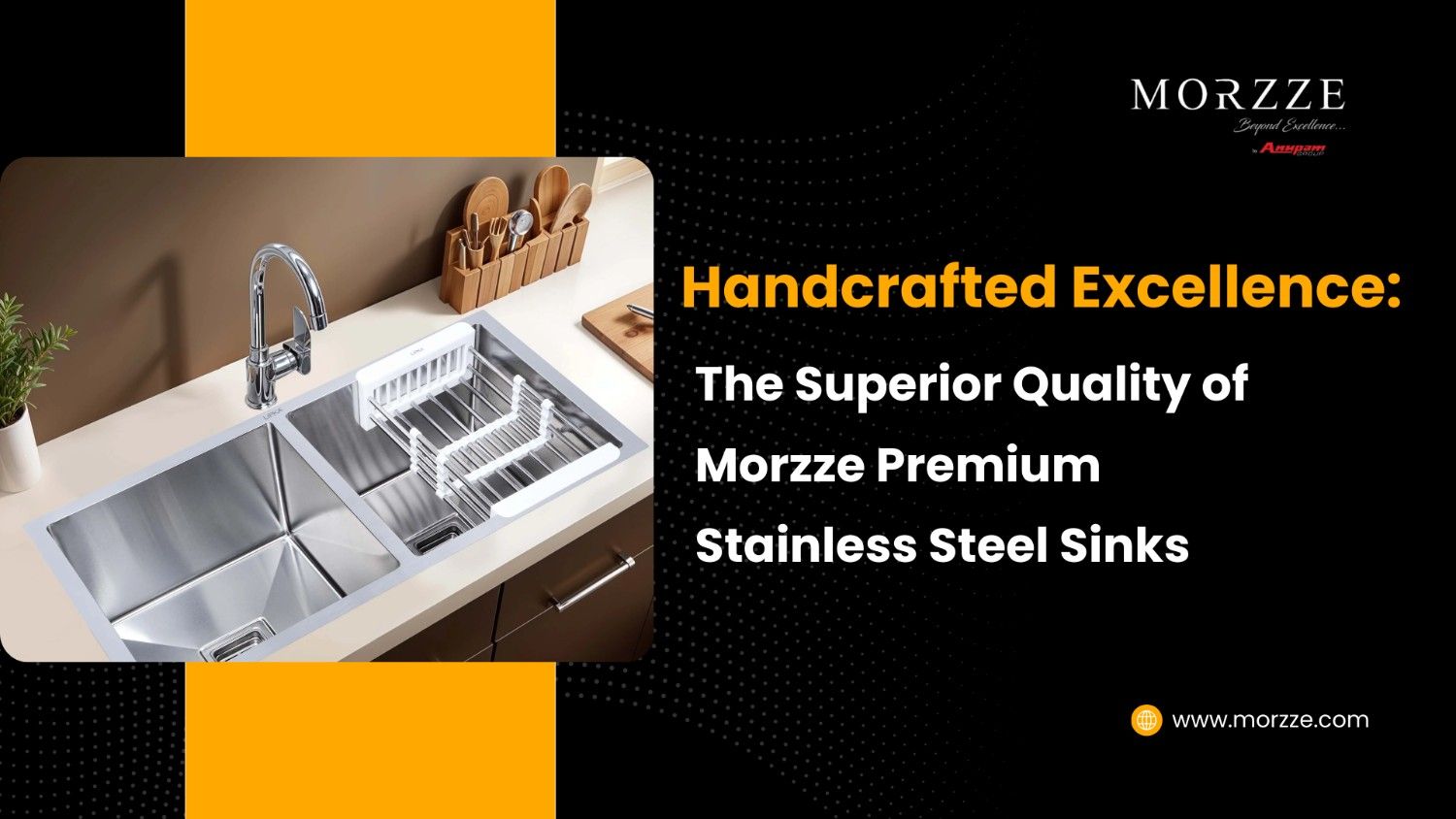 Handcrafted Excellence: Morzze Premium Stainless Steel Sinks