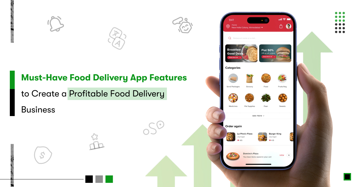 Top 14 Food Delivery App Features to Develop for Better ROI