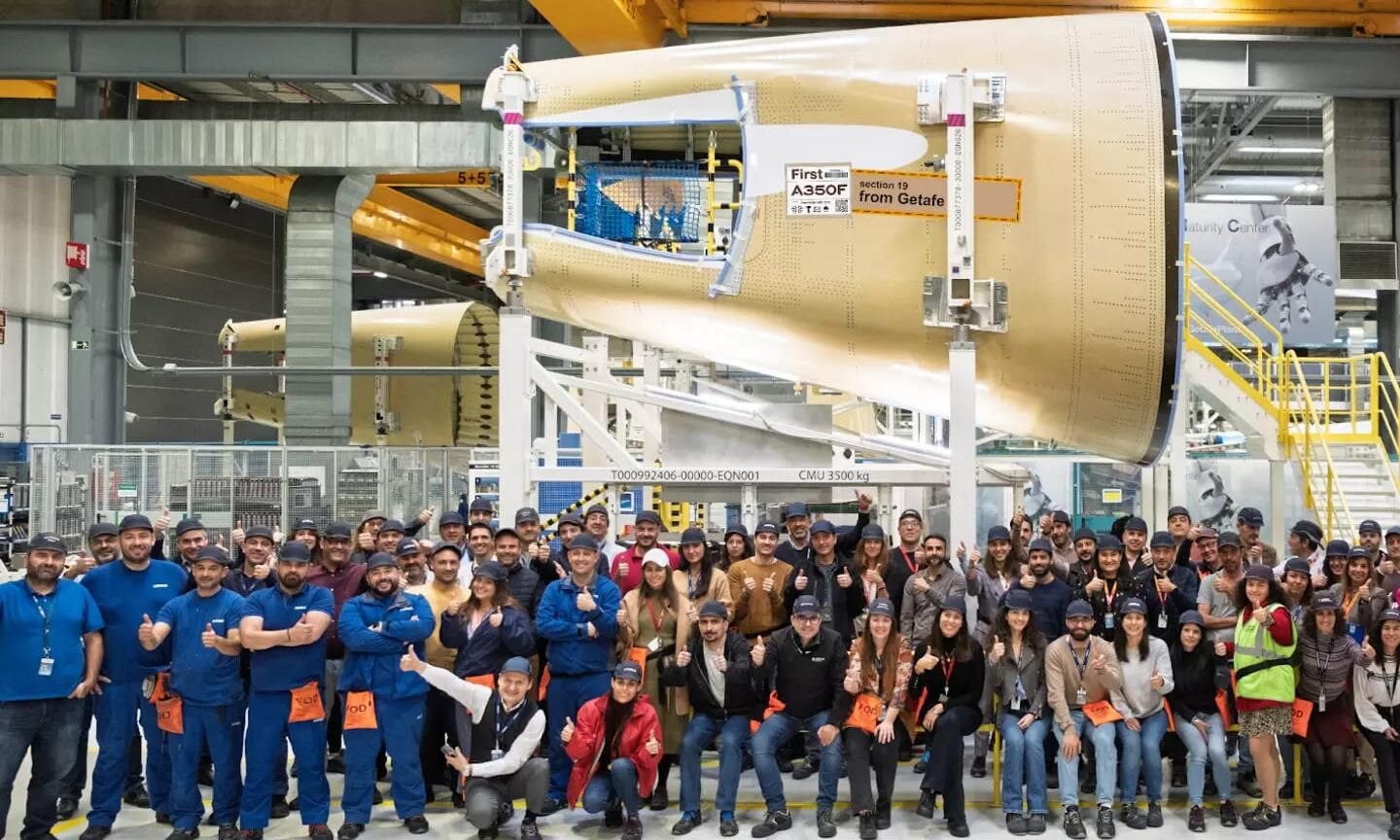 Airbus ships first A350F Section 19 to Hamburg