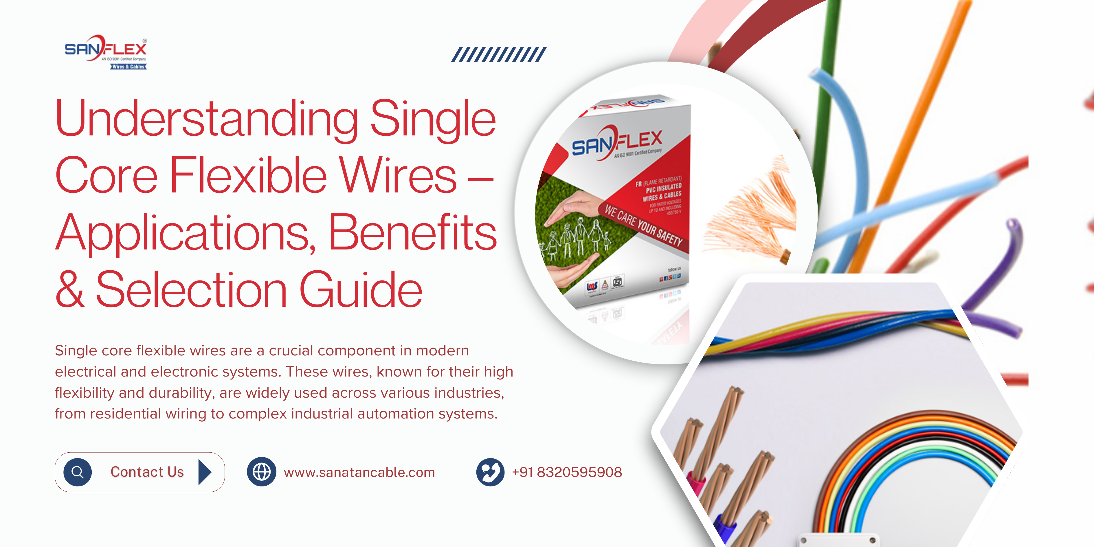 Understanding Single Core Flexible Wires – Applications, Benefits & Selection Guide – Sanatan Cable INdustries