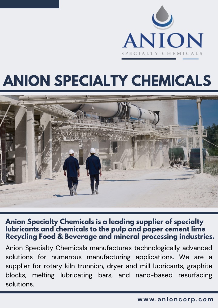 PPT - Anion Launches Trunnion Specialty Lubricants for High-Performance Use PowerPoint Presentation - ID:14022251