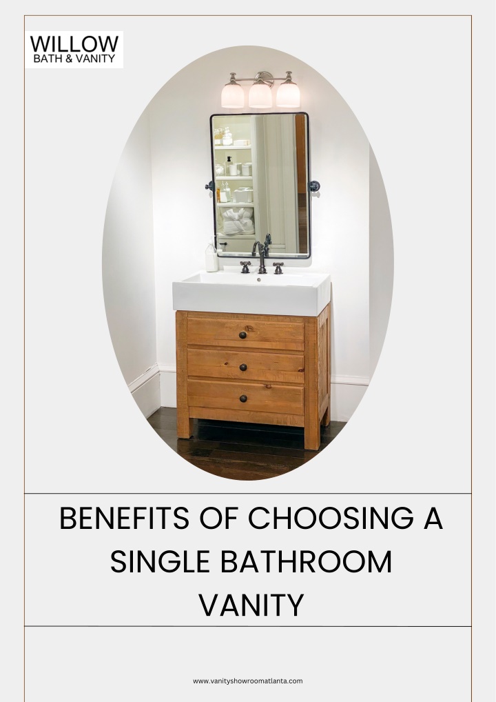 Benefits of Choosing a Single Bathroom Vanity