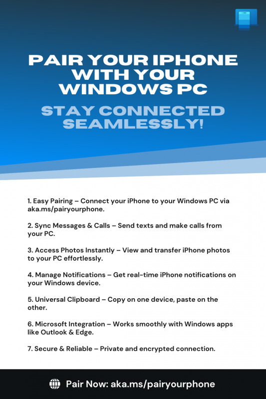 Link Your iPhone to Windows with Ease – aka.ms/pairyourphone | akamspairyourphone