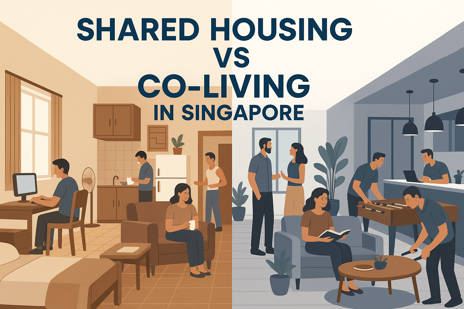 Shared Housing Vs Co-Living in Singapore  | Article Terrain