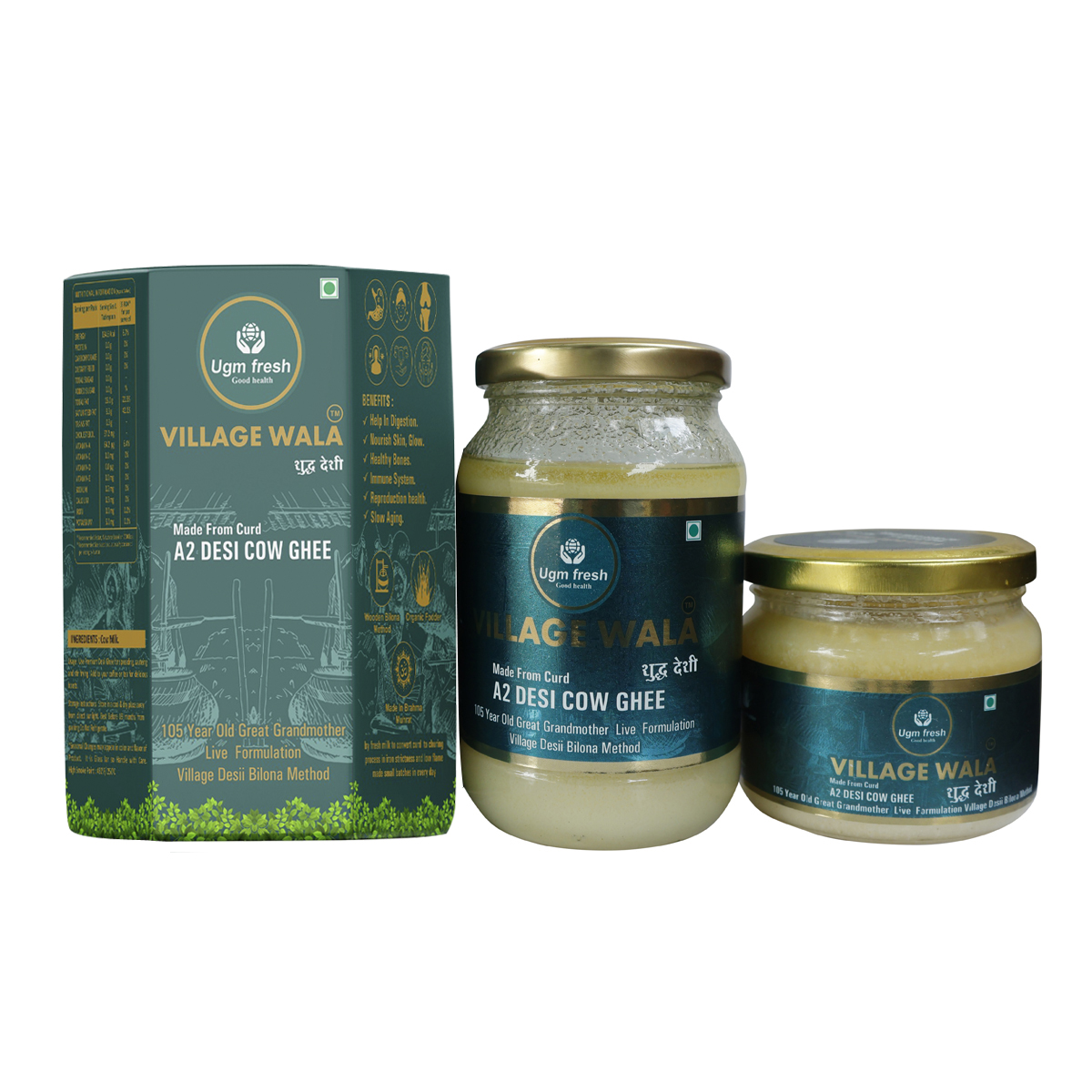 UGM Village Wala A2 Desi Cow Ghee - Buy Online Organic Grocery Products at Best Prices in India