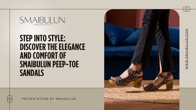 Step into Style Discover the Elegance and Comfort of SMAIBULUN Peep-Toe Sandals