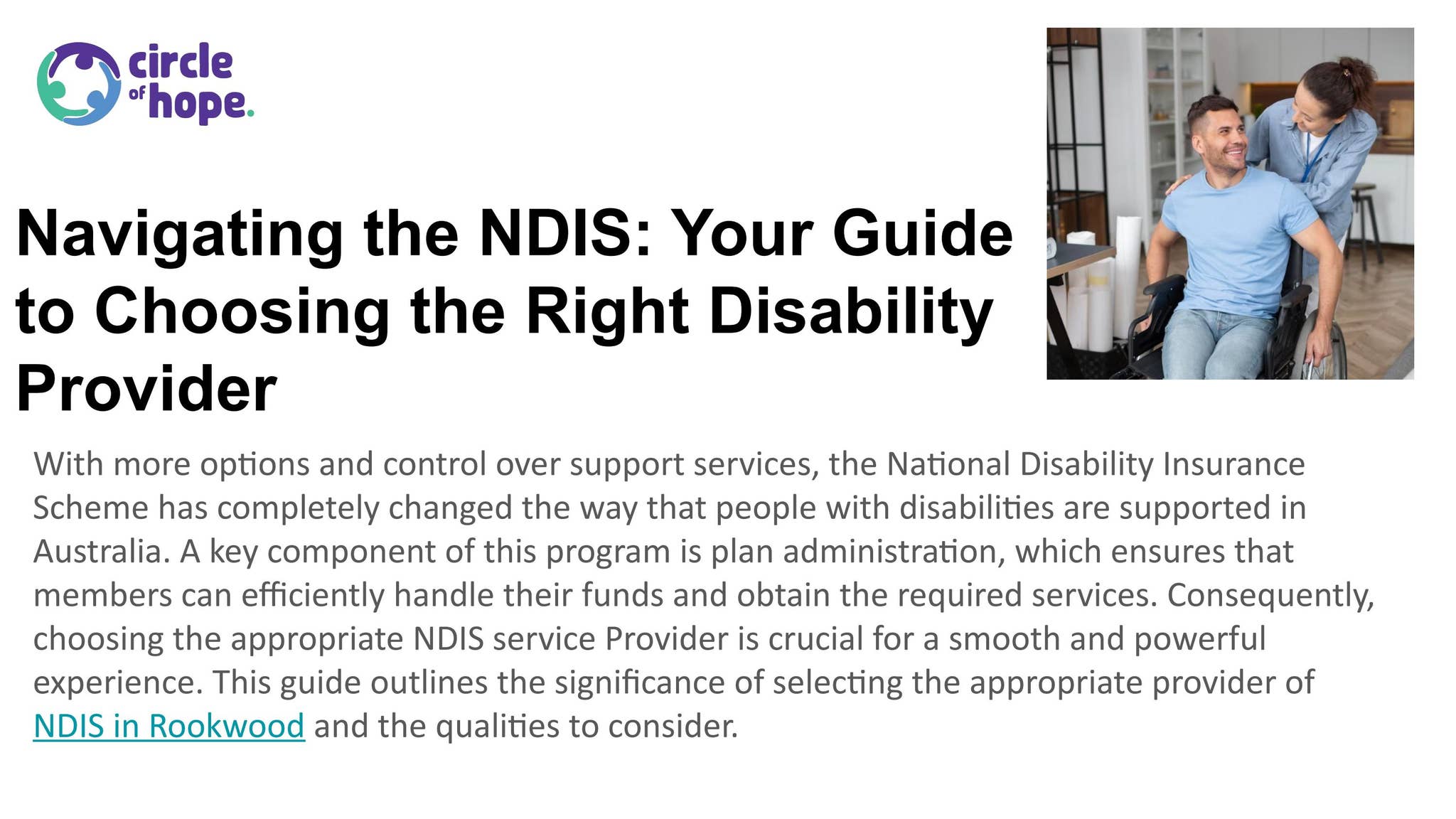 Circle of Hope’s NDIS Provider Guide – Full Presentation