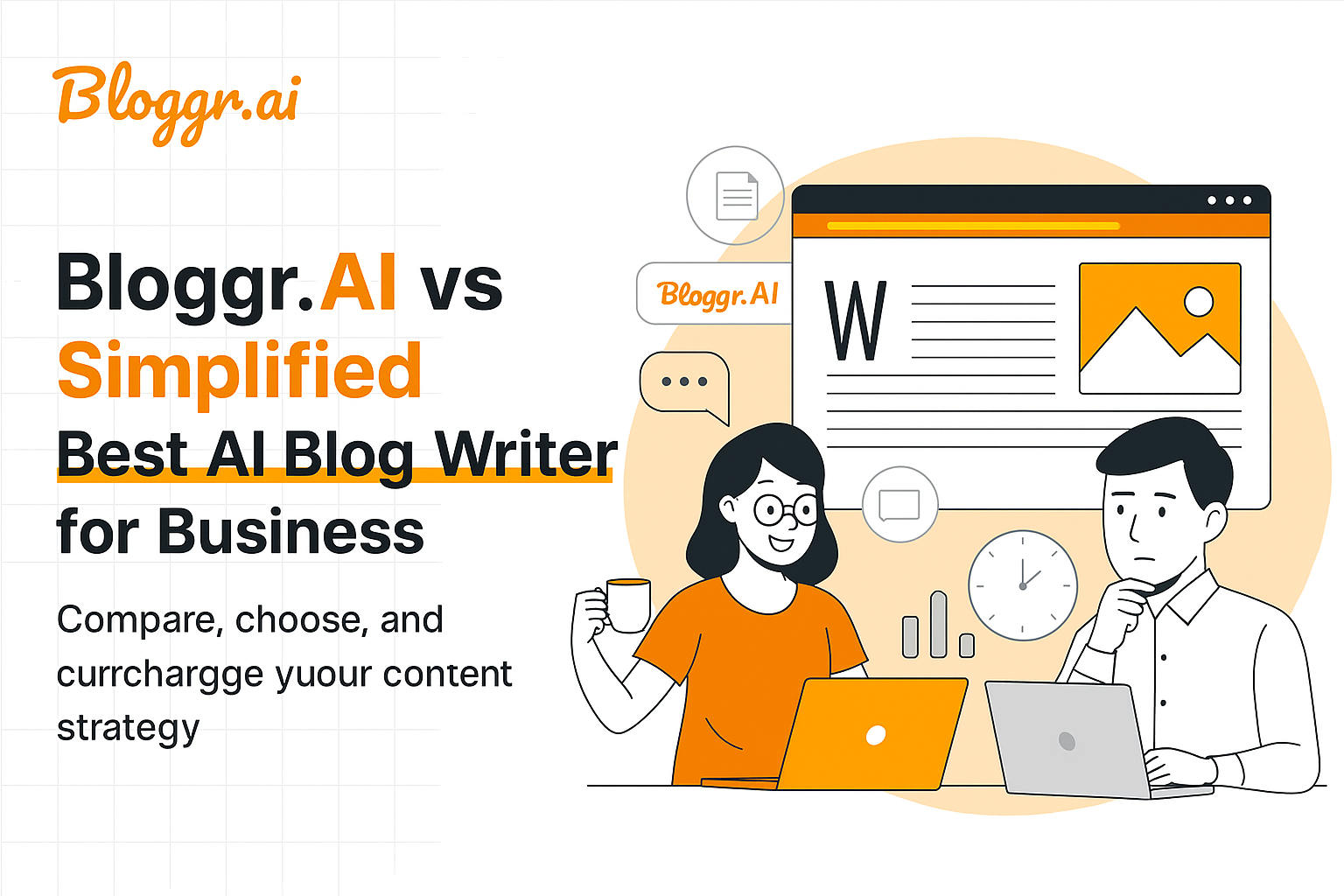 Bloggr.AI vs Simplified: Best AI Blog Writer for Business