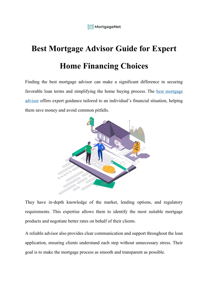 PPT - Best Mortgage Advisor Guide for Expert Home Financing Choices PowerPoint Presentation - ID:14250337