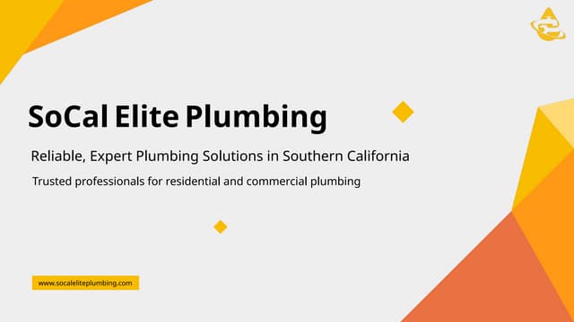 SoCal Elite Plumbing | Emergency Plumber Los Angeles | PPT