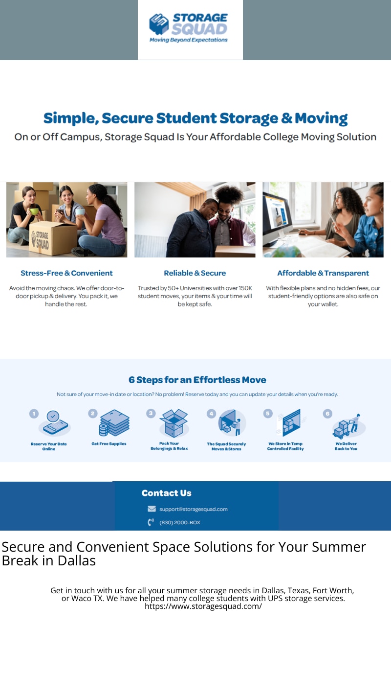 Storage Squad - Student Storage on GETTR : Secure and Convenient Space Solutions for Your Summer Break in DallasGet in touch with us for all your...