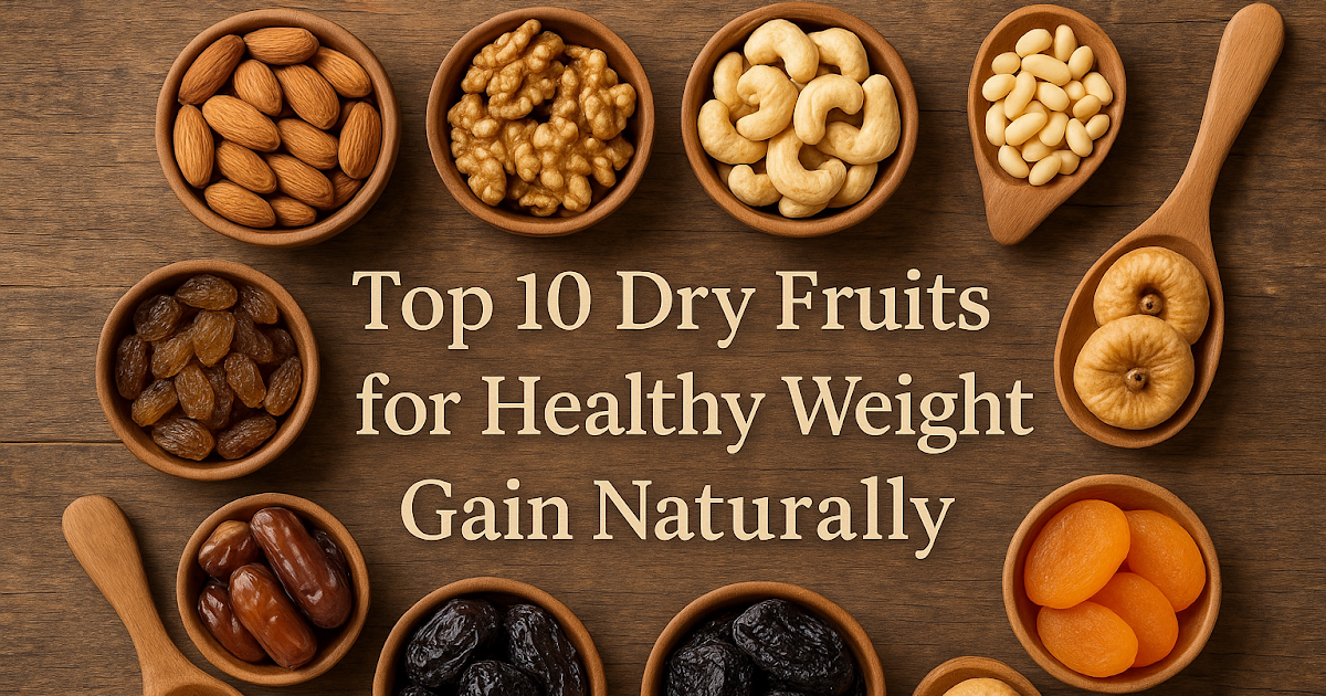 Top 10 Dry Fruits for Healthy Weight Gain Naturally