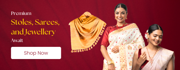 Authentic Muga Silk Sarees Online | EthnoHues Assam Collection