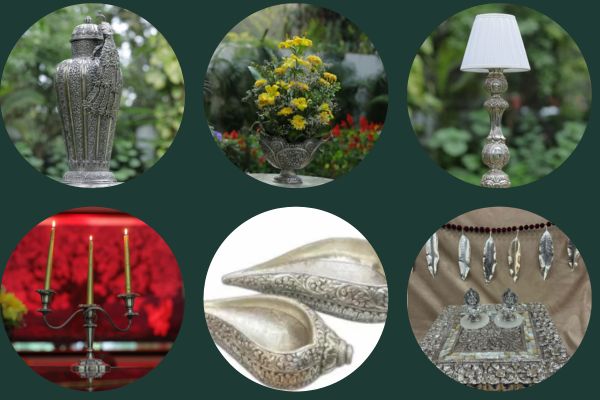 Top 6 pure silver decorative items for Home and Office                              –         Siddhhi Arts