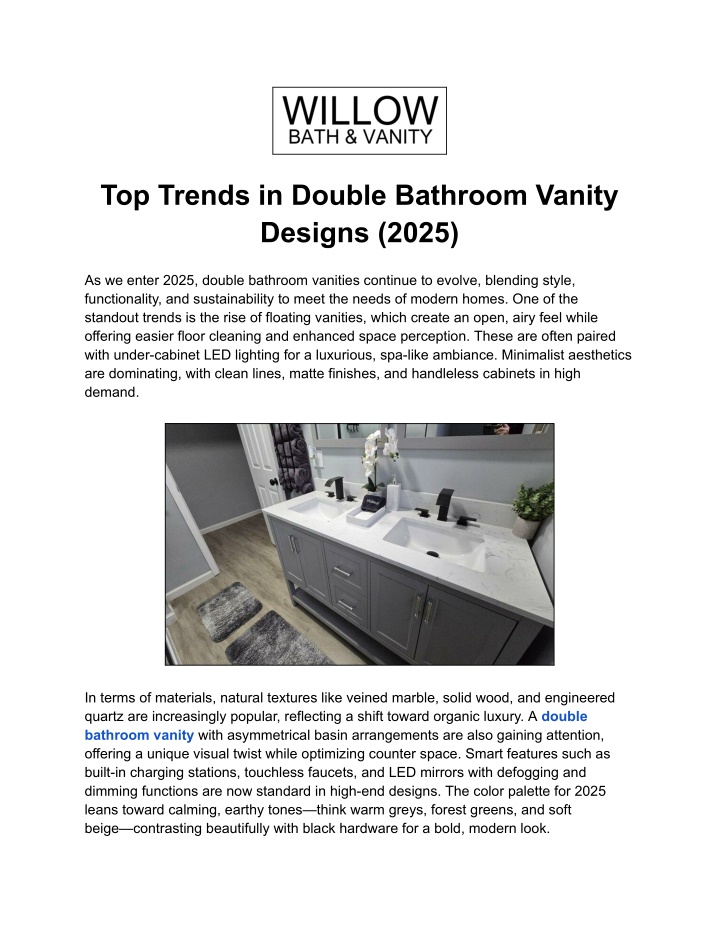 PPT - Top Trends in Double Bathroom Vanity Designs (2025) PowerPoint Presentation - ID:14334175