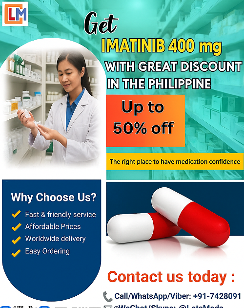 Affordable Imatinib 400 mg Tablets in the Philippines — Imatinib Uses, Side Effects and Online Prices