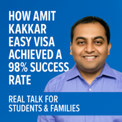 How Amit Kakkar Easy Visa Achieved a 98% Success Rate – Real Talk for Students & Families | Free Podcasts | Podomatic