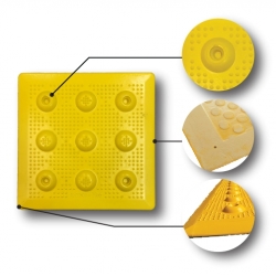 Code Compliant Surface Applied (TWSI) Glued Tactile for Existent Surface