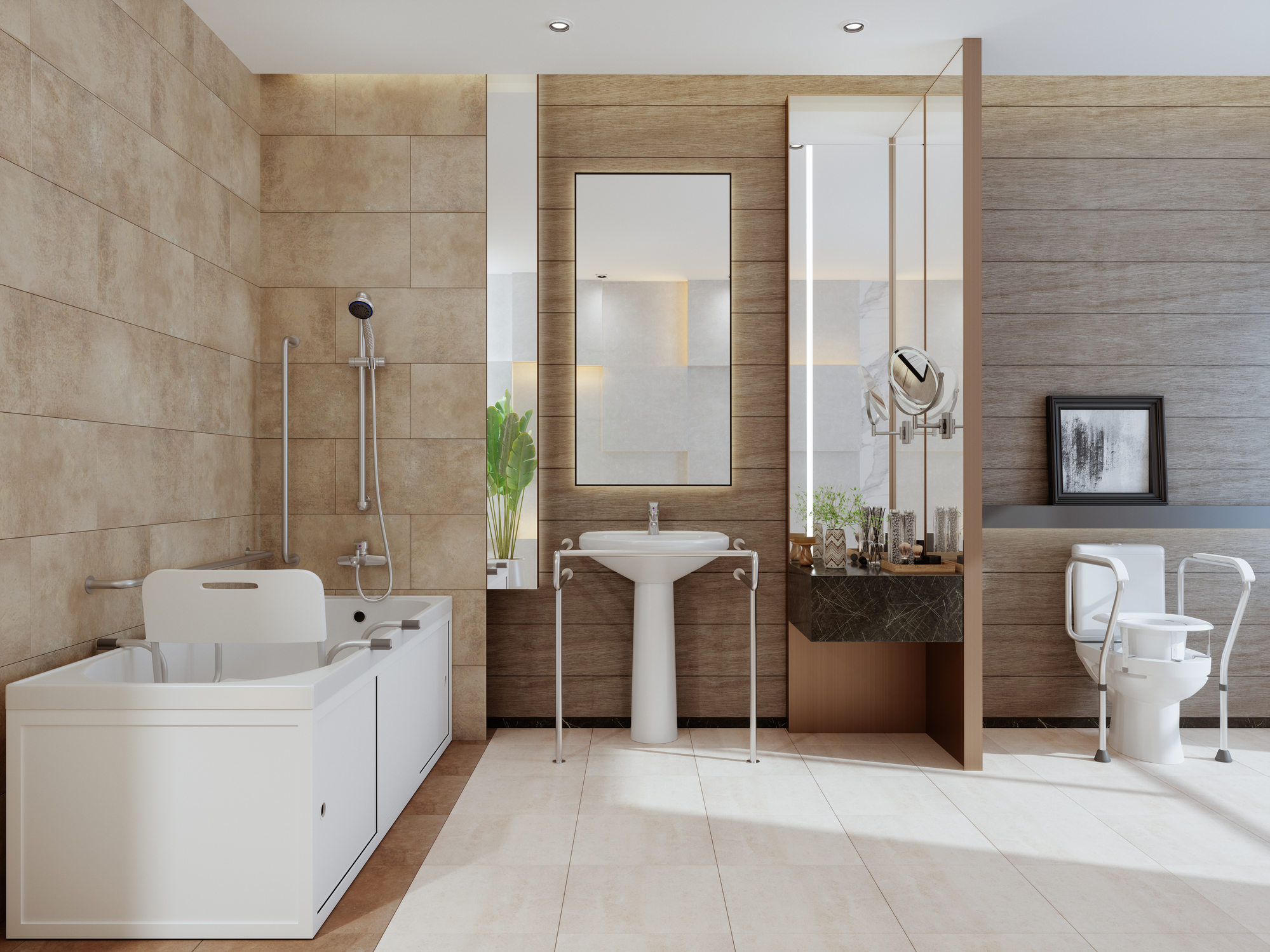 Creating Spa-Like Handicap Accessible Bathrooms