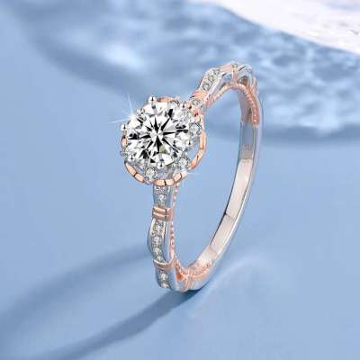 925 Sterling Mossanite Ring 1.0 Carat Profile Picture