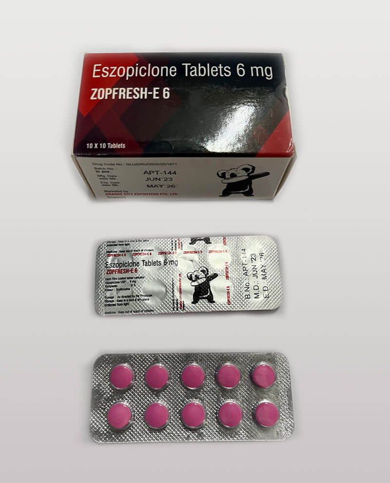 Zopfresh 6mg Eszopiclone | Eszopiclone Tablets UK