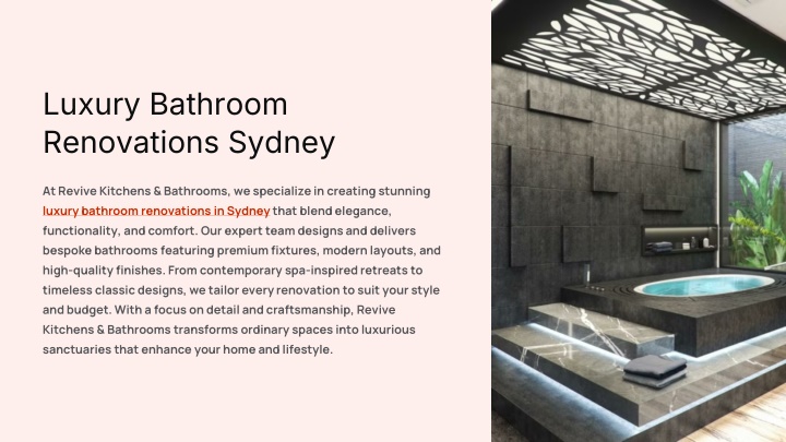 PPT - Luxury Bathroom Renovations Sydney – Revive Kitchens & Bathrooms PowerPoint Presentation - ID:14505110