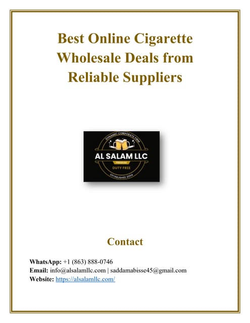 Best Online Cigarette Wholesale Deals from Reliable Suppliers.pdf