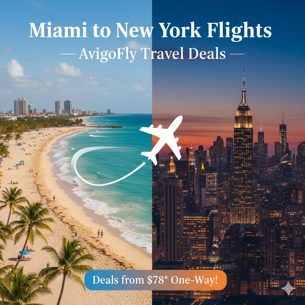 Miami to New York Flights AvigoFly Travel Deals | by Jack Porter | Sep, 2025 | Medium