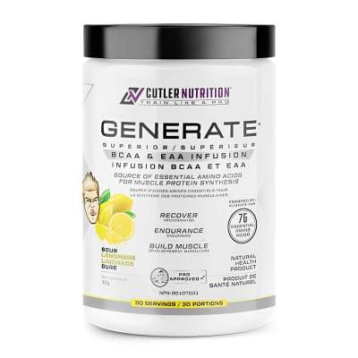 Cutler Nutrition Generate Superior BCAA & EAA (30 Servs) - Best Before 11/25 Profile Picture