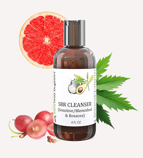 SBR Cleanser for Rosacea Relief | Best Face Wash for Sensitive Skin | Gentle Facial Cleanser for Blemished & Pitta Skin