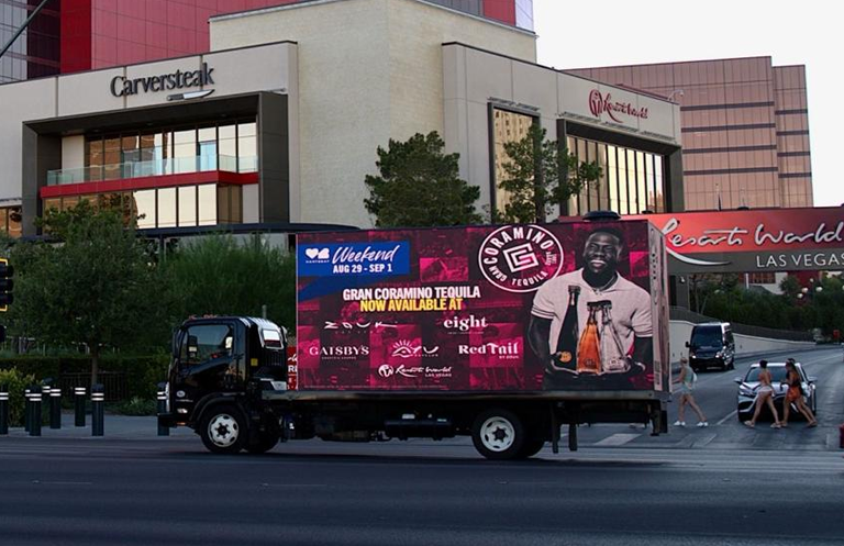 Boost Your Brand Visibility with Rolling Box Media’s Mobile LED Truck Ads.