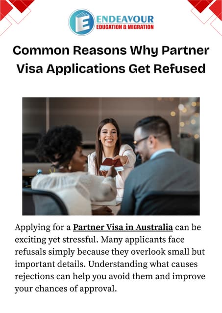 Common Reasons Why Partner Visa Applications Get Refused