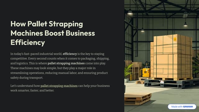 how pallet strapping machines boost business efficiency.pdf