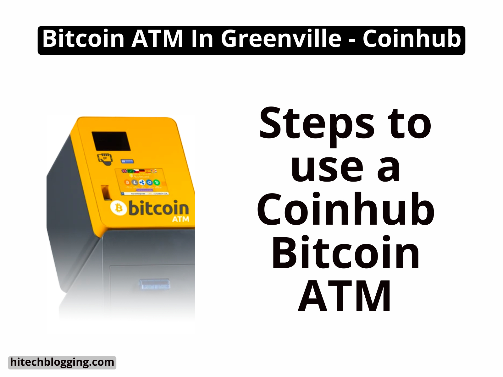Bitcoin ATMs in Greenville: Coinhub\s Crypto Exchanges