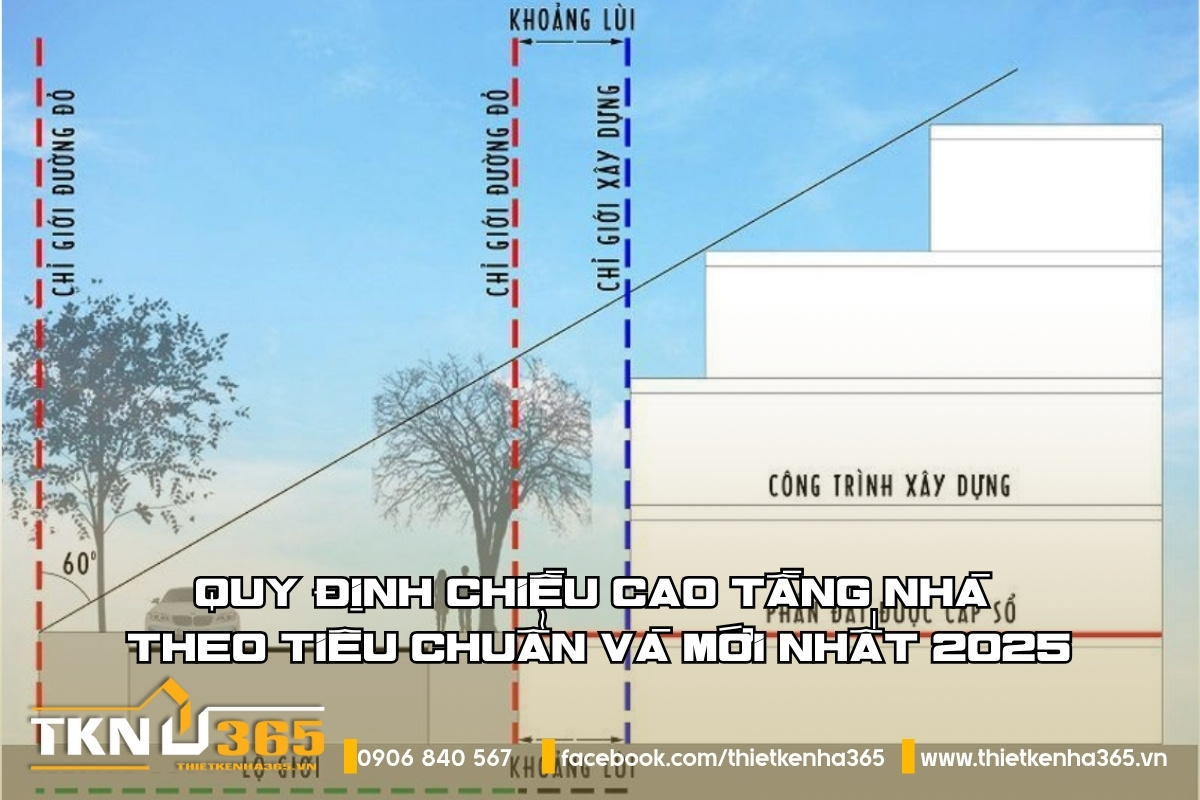 Quy định chiều cao tầng nhà theo tiêu chuẩn và mới nhất 2025