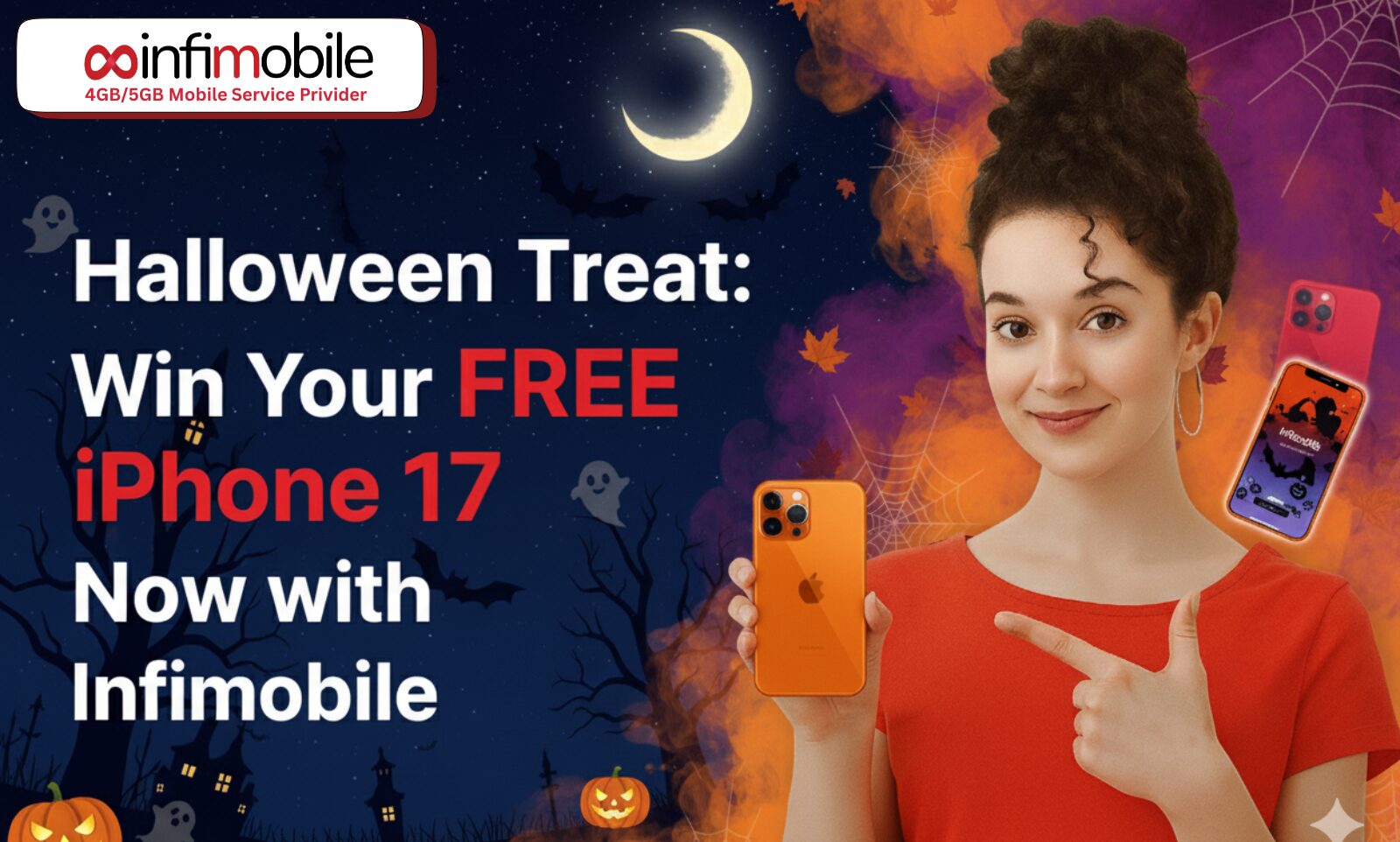 Halloween Treat: Win Your FREE iPhone 17 Now with Infimobile